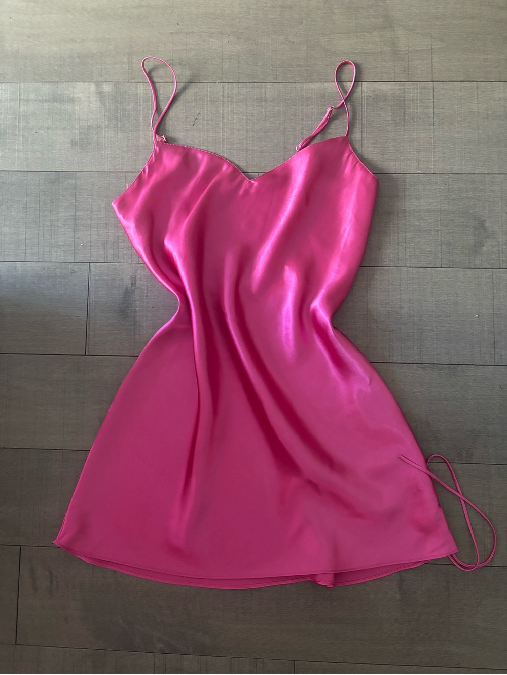 🦋La Senza🦋Coquette Girl-Y2K Glossy Satin Chemise Slip Dress